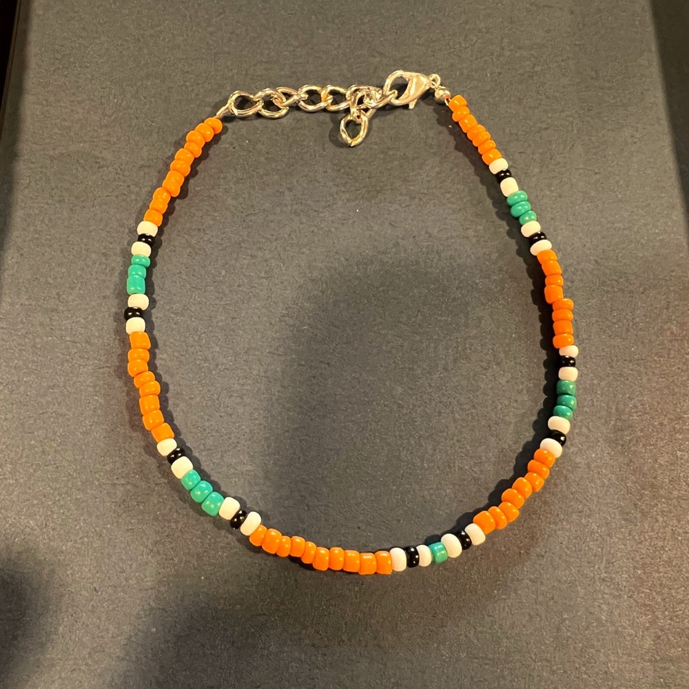 Orange Serape Ankle bracelet